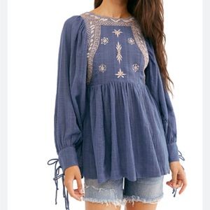 S Free People Bali Birdie top